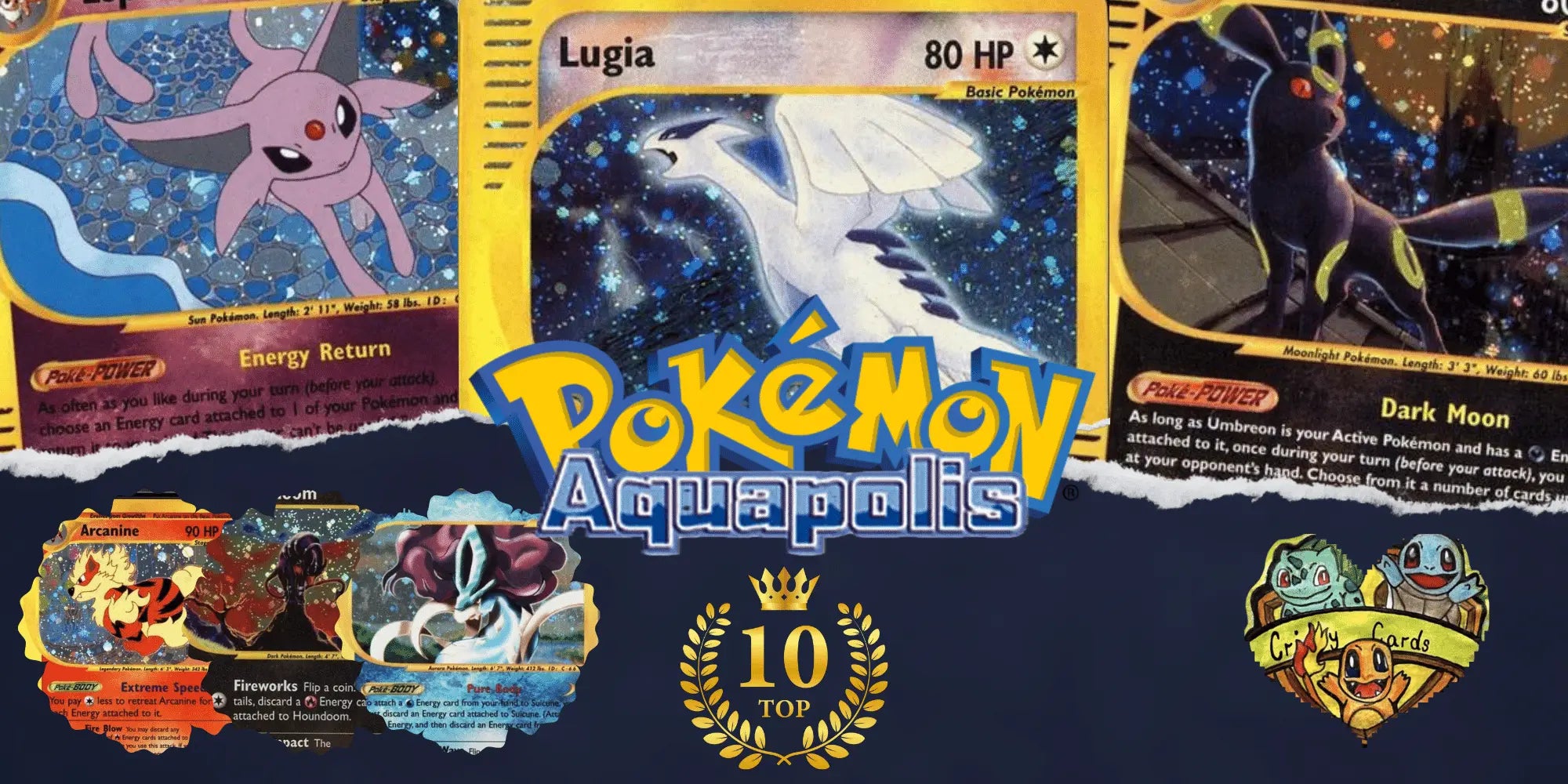 The rarest Pokmon Aquapolis cards CrispyCards The rarest Pokmon Aquapolis cards CrispyCards