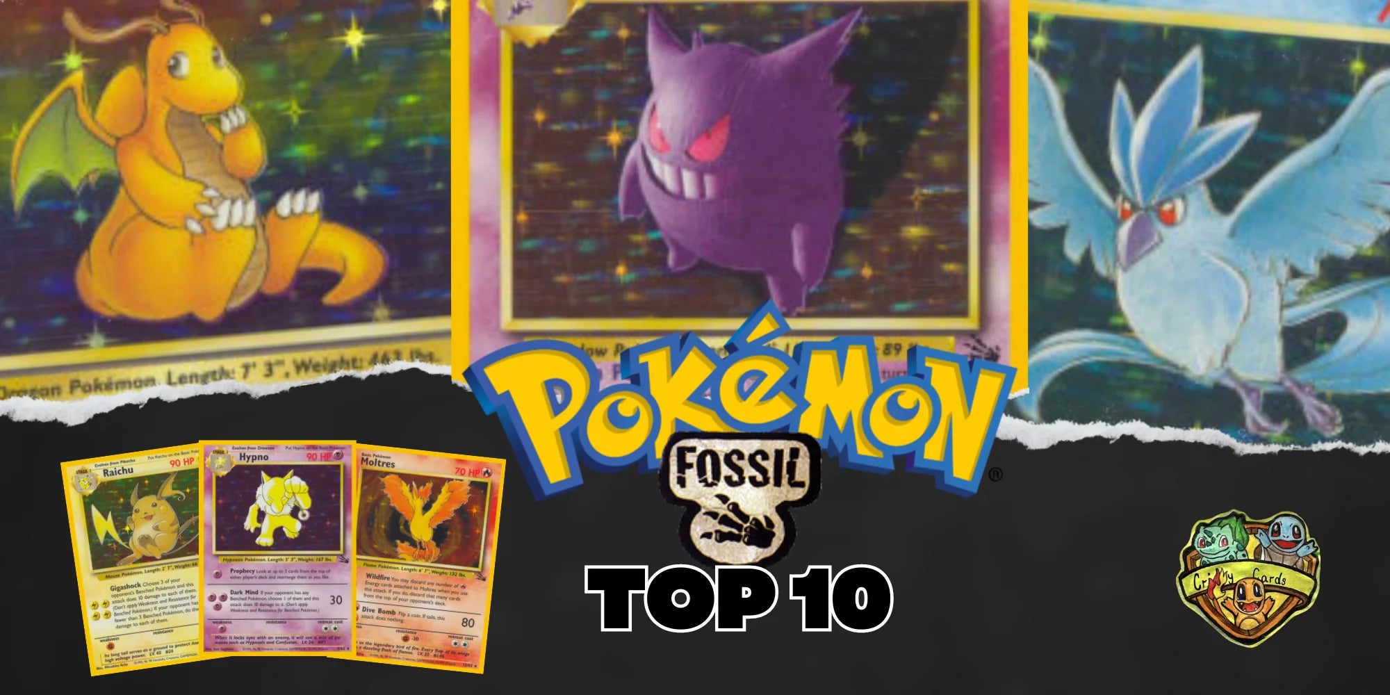 Pokmon Fossil Set info and the rarest cards  CrispyCards