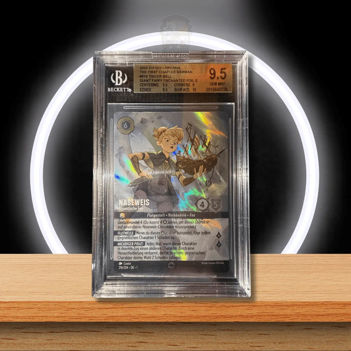 Disney Lorcana Tinker Bell – Gigantische Fee Enchanted #216/204 (DE) BGS 9.5