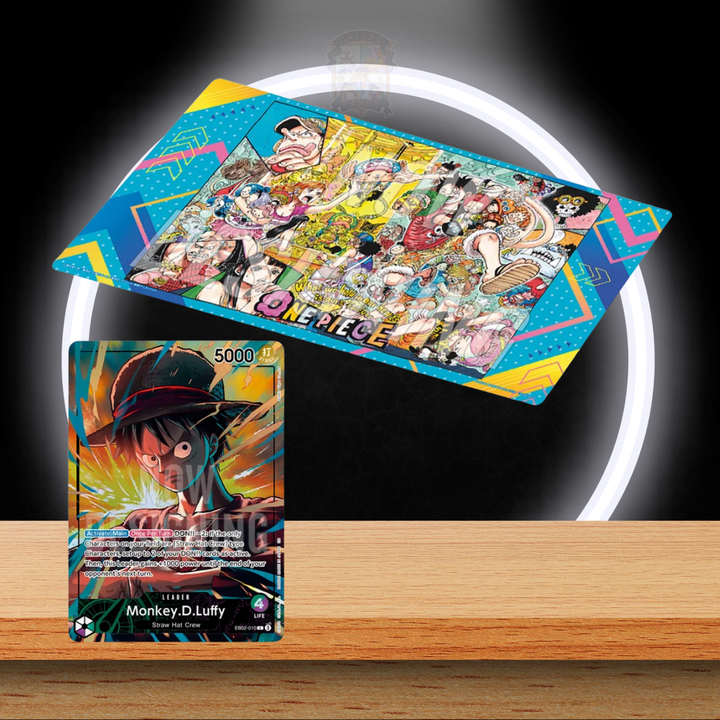 One Piece Official Playmat Limited Edition Vol.5 + Monkey.D.Luffy Leader Card (ENG)