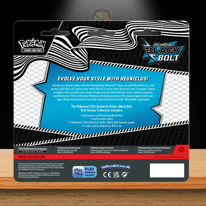 Pokémon Black Bolt Tech Sticker Collection
