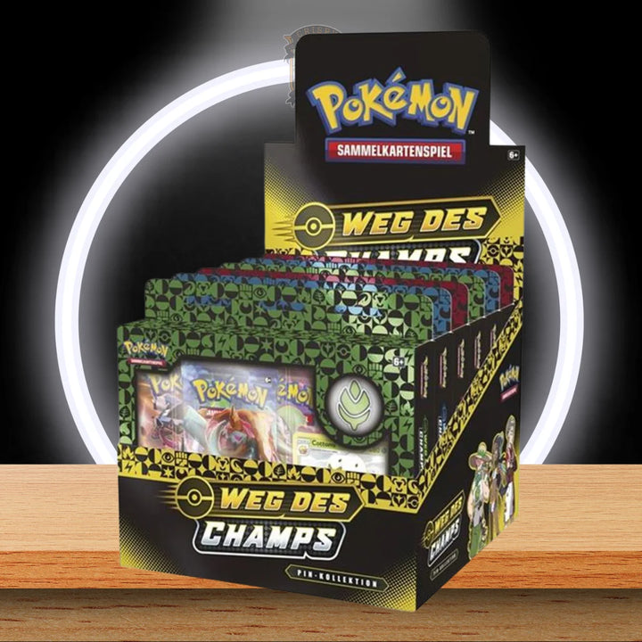 Pokémon Weg des Champs Pin Kollektion Display
