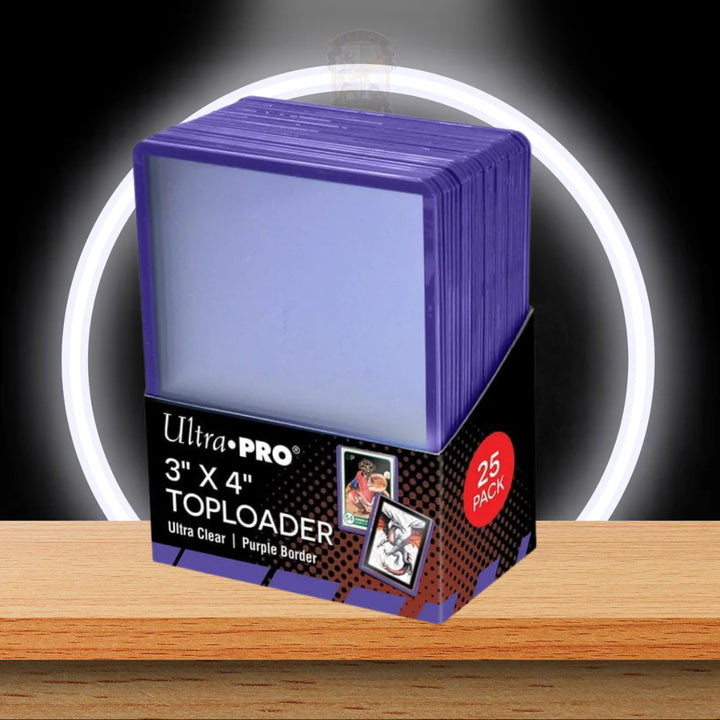 Ultra Pro 3" X 4" PURPLE BORDER TOPLOADER 25CT