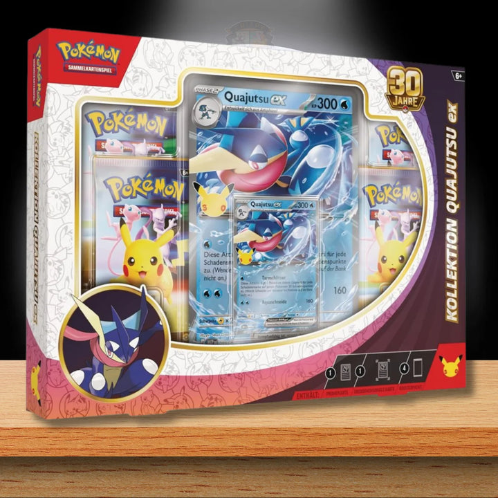 Pokémon 30 Jahre Kollektion Quajutsu ex (DE) – Deutsche Pokémon Sammelkarten Kollektion