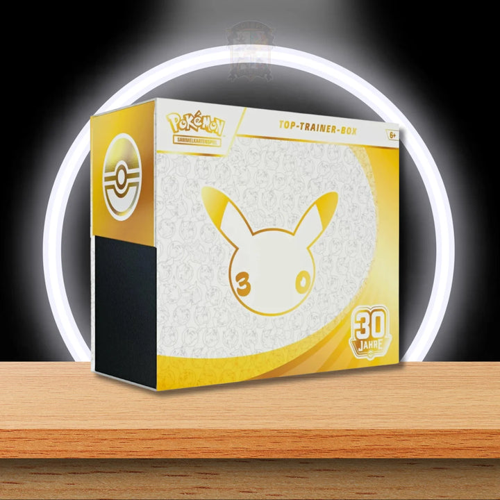 Pokémon 30th Celebrations Top Trainer Box (DE) – Deutsche Pokémon TCG Jubiläumsbox