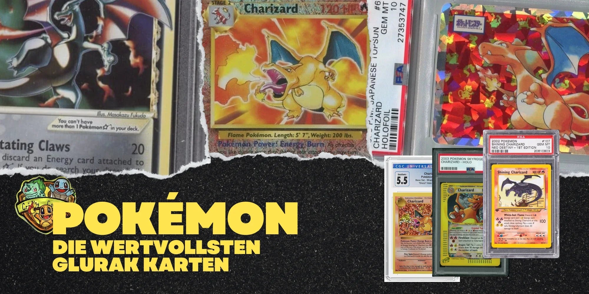 Die wertvollsten Glurak Karten