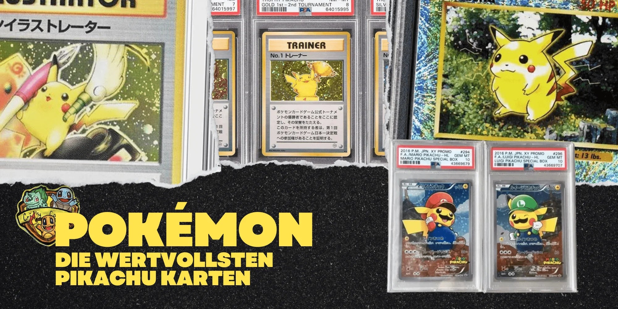 Die wertvollsten Pikachu Karten