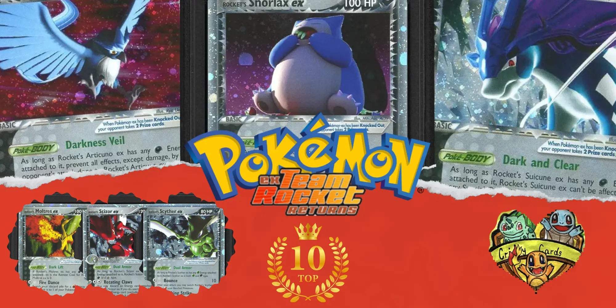 Die seltensten Pokémon aus EX Team Rocket Returns