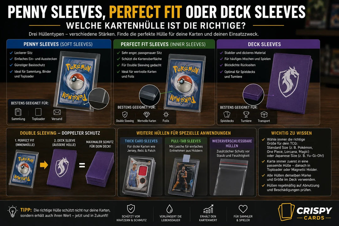 Penny Sleeves, Perfect Fit oder Deck Sleeves?