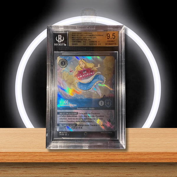 Disney Lorcana Alice – Wachsendes Mädchen Enchanted #213/204 (DE) BGS 9.5
