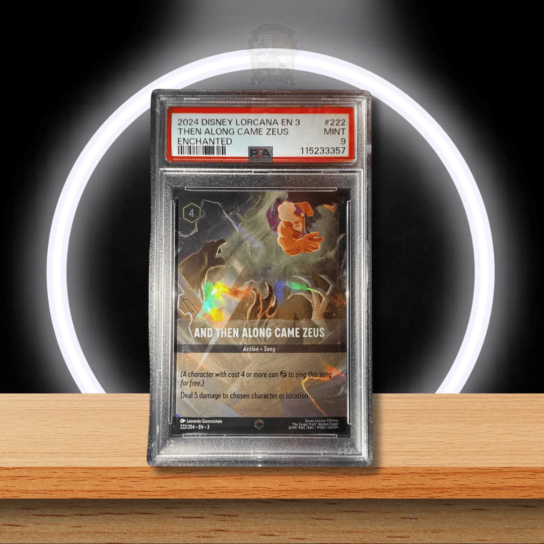 Disney Lorcana And Then Along Came Zeus Enchanted #222 (ENG) PSA 9