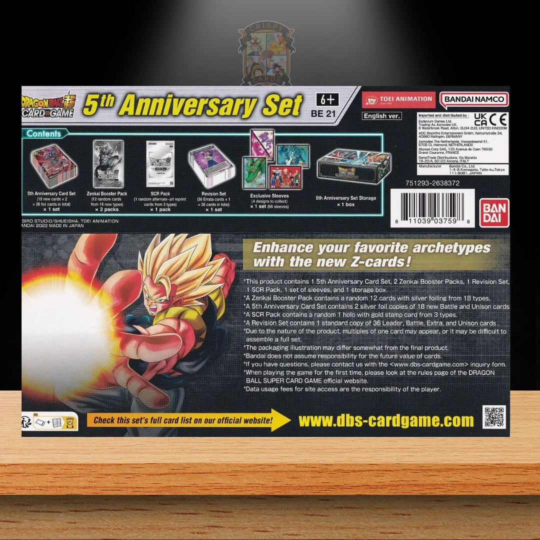 Dragon Ball Super Card Game 5th Anniversary Set BE21 