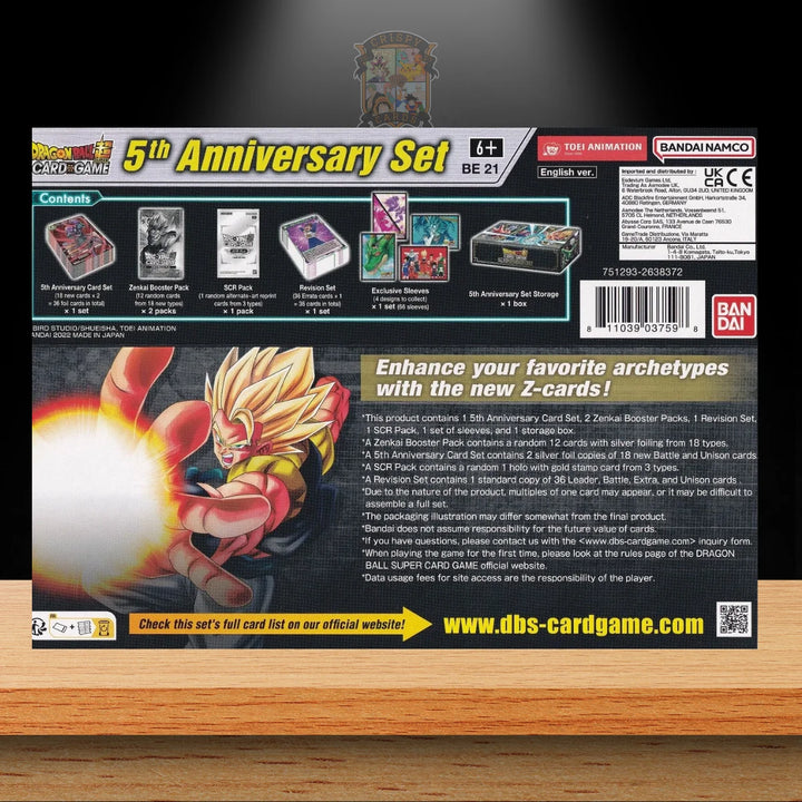 Dragon Ball Super Card Game 5th Anniversary Set BE21 
