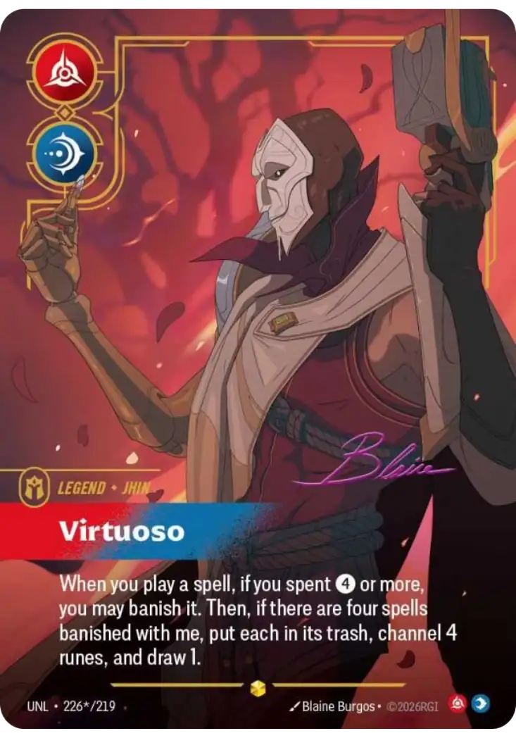 Jhin Virtuoso V.3   Signed Showcase