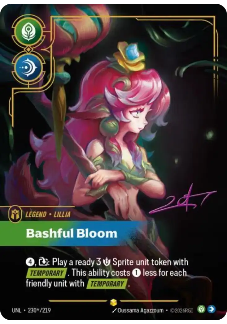 Lillia Bashful Bloom V.3   Signed Showcase