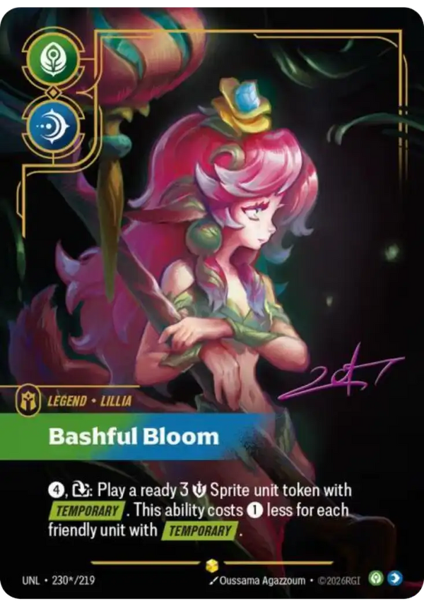 Lillia Bashful Bloom V.3   Signed Showcase