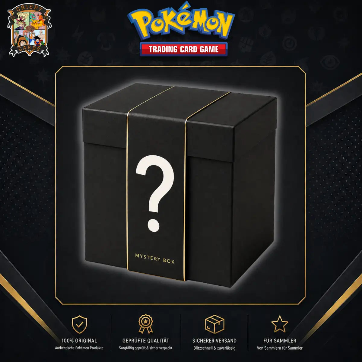 Pokémon Mystery Box mit TCG Produkten und Sammelkarten