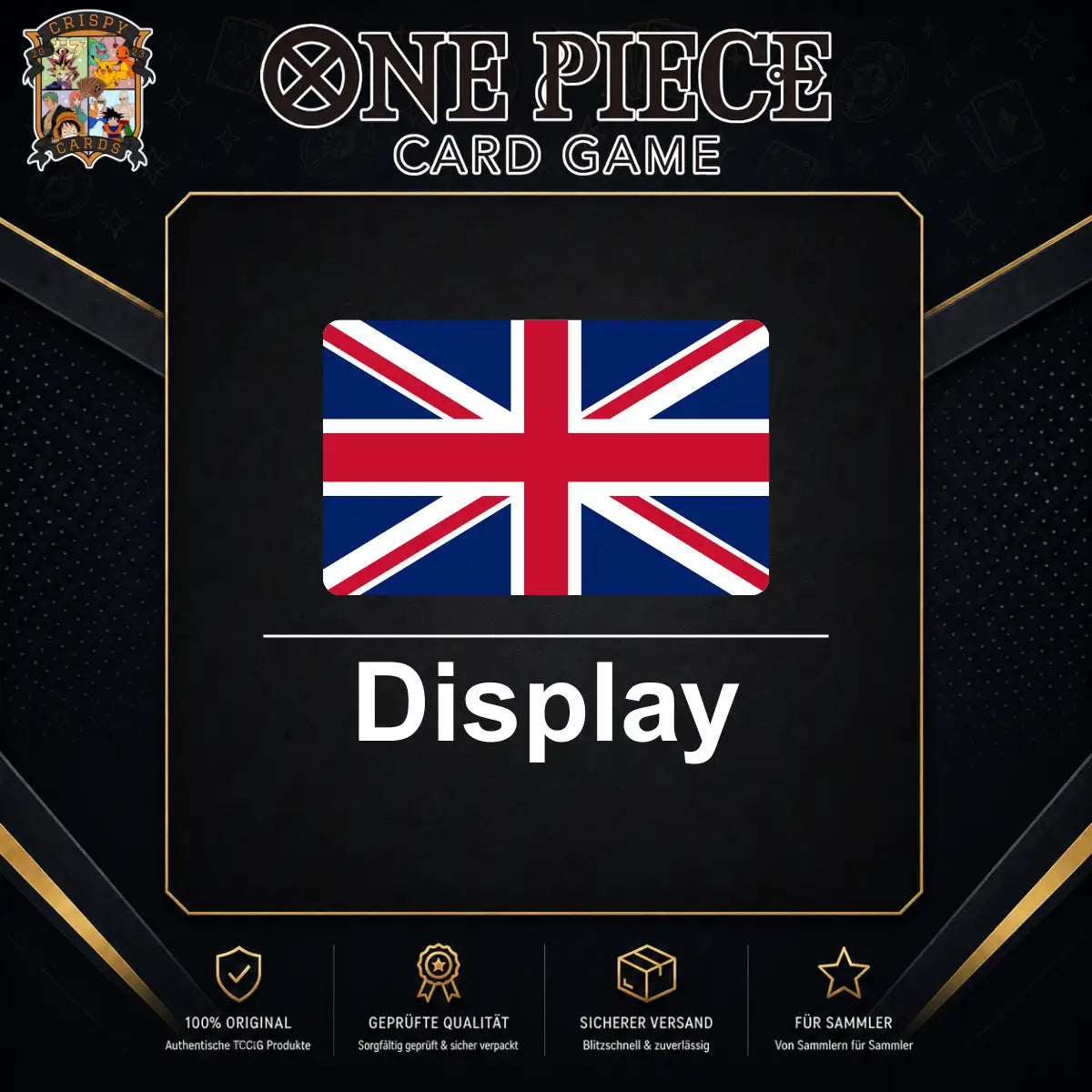 One Piece Displays auf Englisch mit versiegelten TCG Boostern