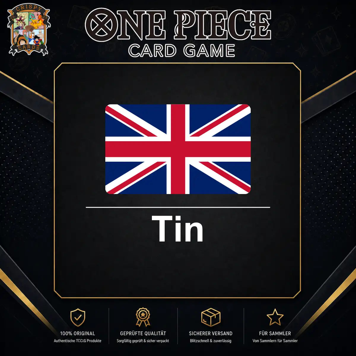 One Piece Tins Englisch mit Boostern und TCG Metallboxen