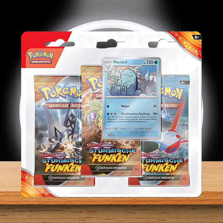 Pokémon SV08 Surging Sparks 3-Pack Blister
