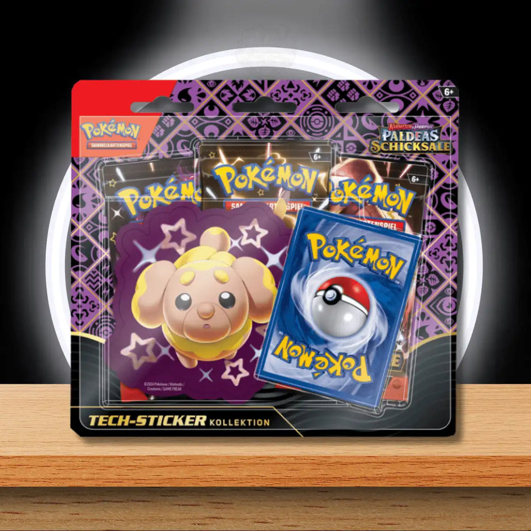 Pokémon KP4.5 - Paldeas Schicksale Tech Sticker Blister (DE)