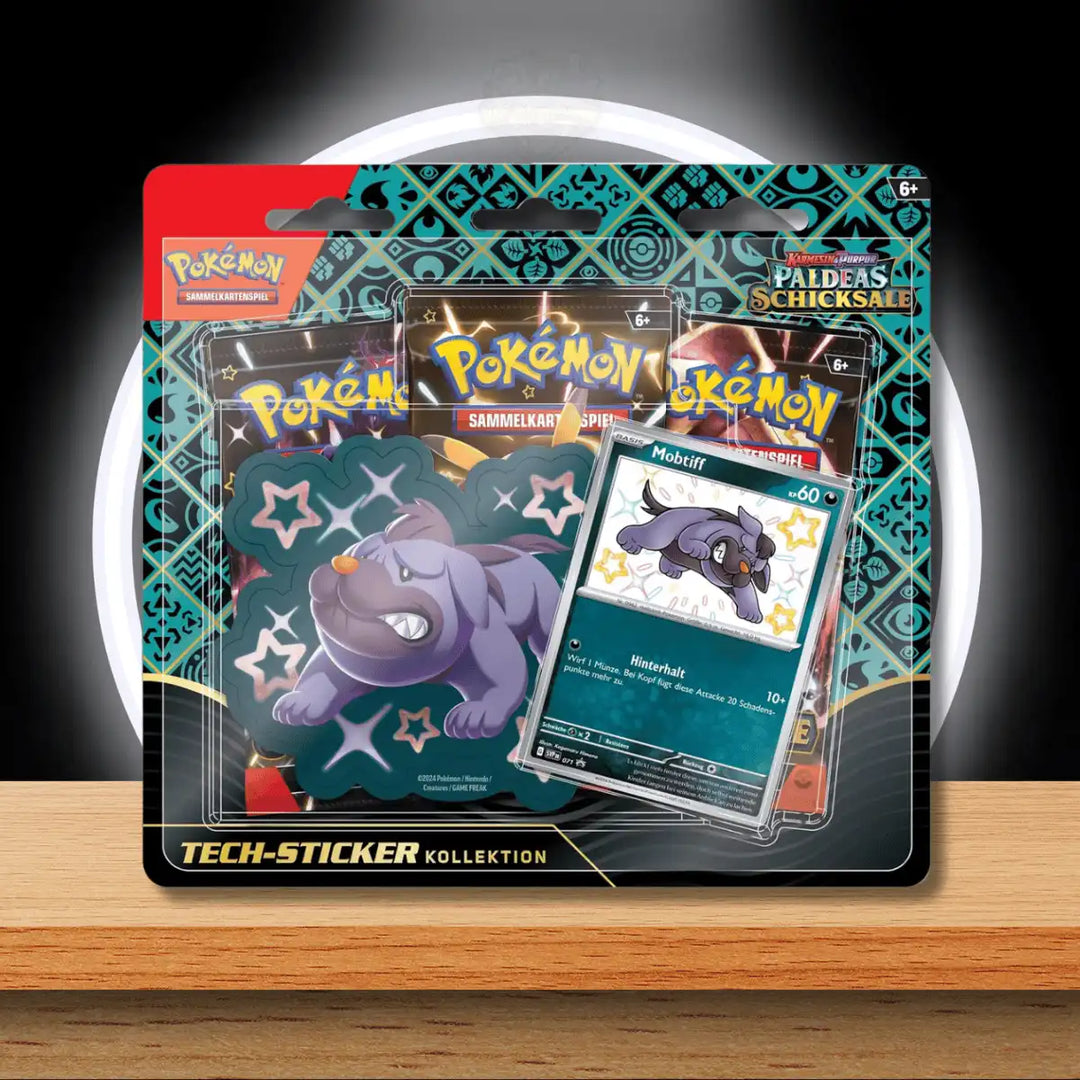 Pokémon KP4.5 - Paldeas Schicksale Tech Sticker Blister (DE)