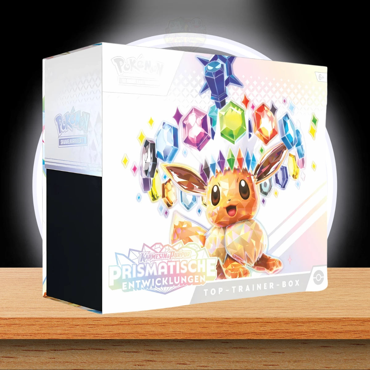 AMIGO Sammelkarte Pokémon Karmesin & Purpur Prismatische Entwicklungen Top-Trainer Box