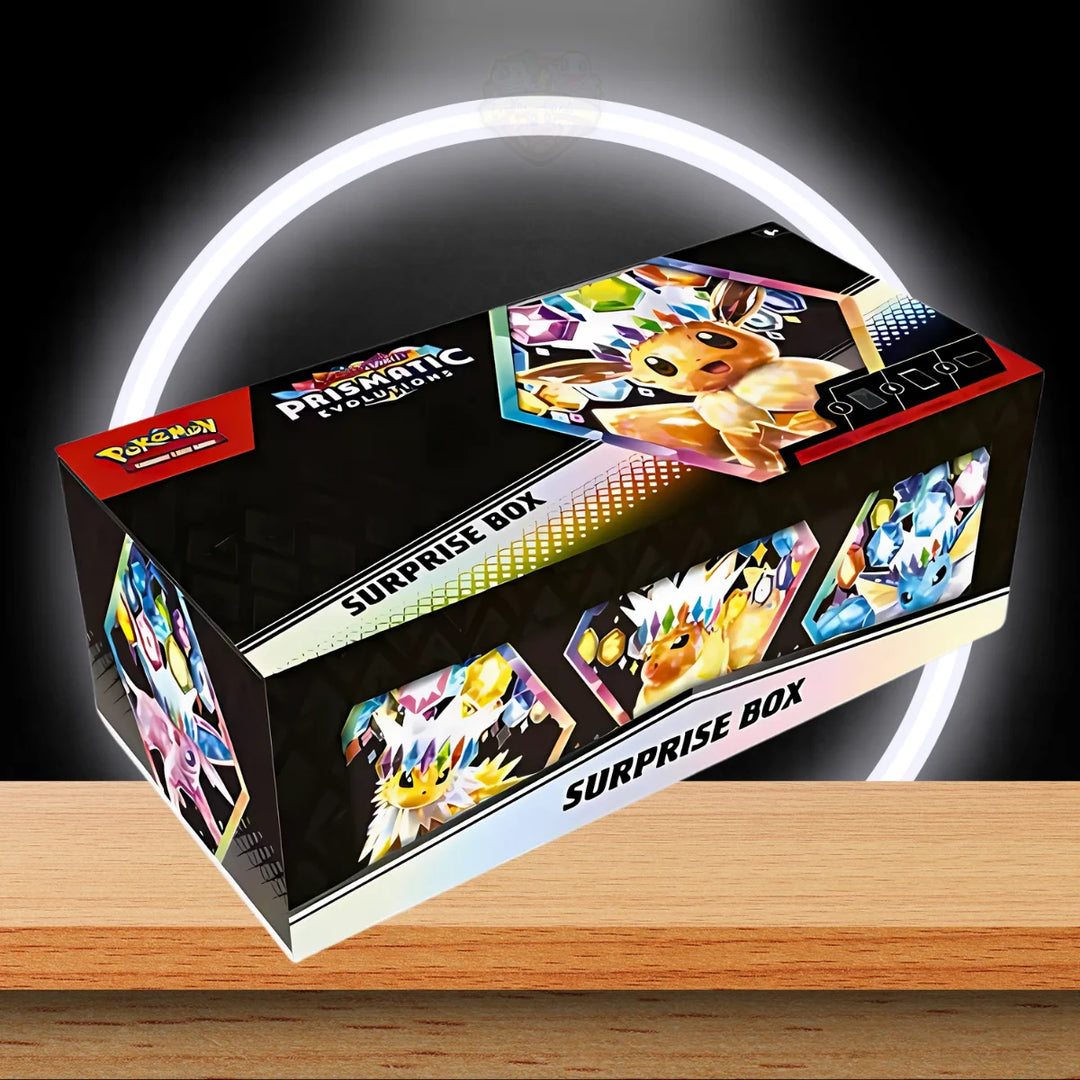 Pokémon Prismatic Evolutions Surprise Box Collection Box