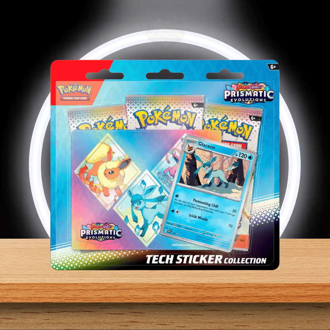 Pokémon SV8.5 Prismatic Evolutions -Tech Sticker 3-Pack Blister (ENG)