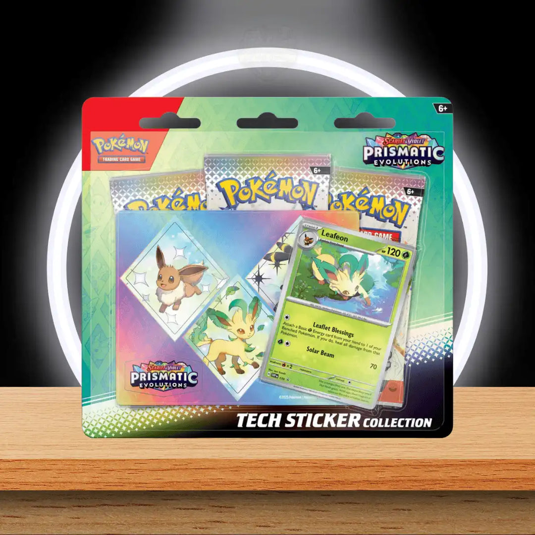 Pokmon Prismatic Evolutions - Tech Sticker 3-Pack Blister (ENG) CrispyCards Pokmon Prismatic Evolutions - Tech Sticker 3-Pack Blister (ENG) CrispyCards