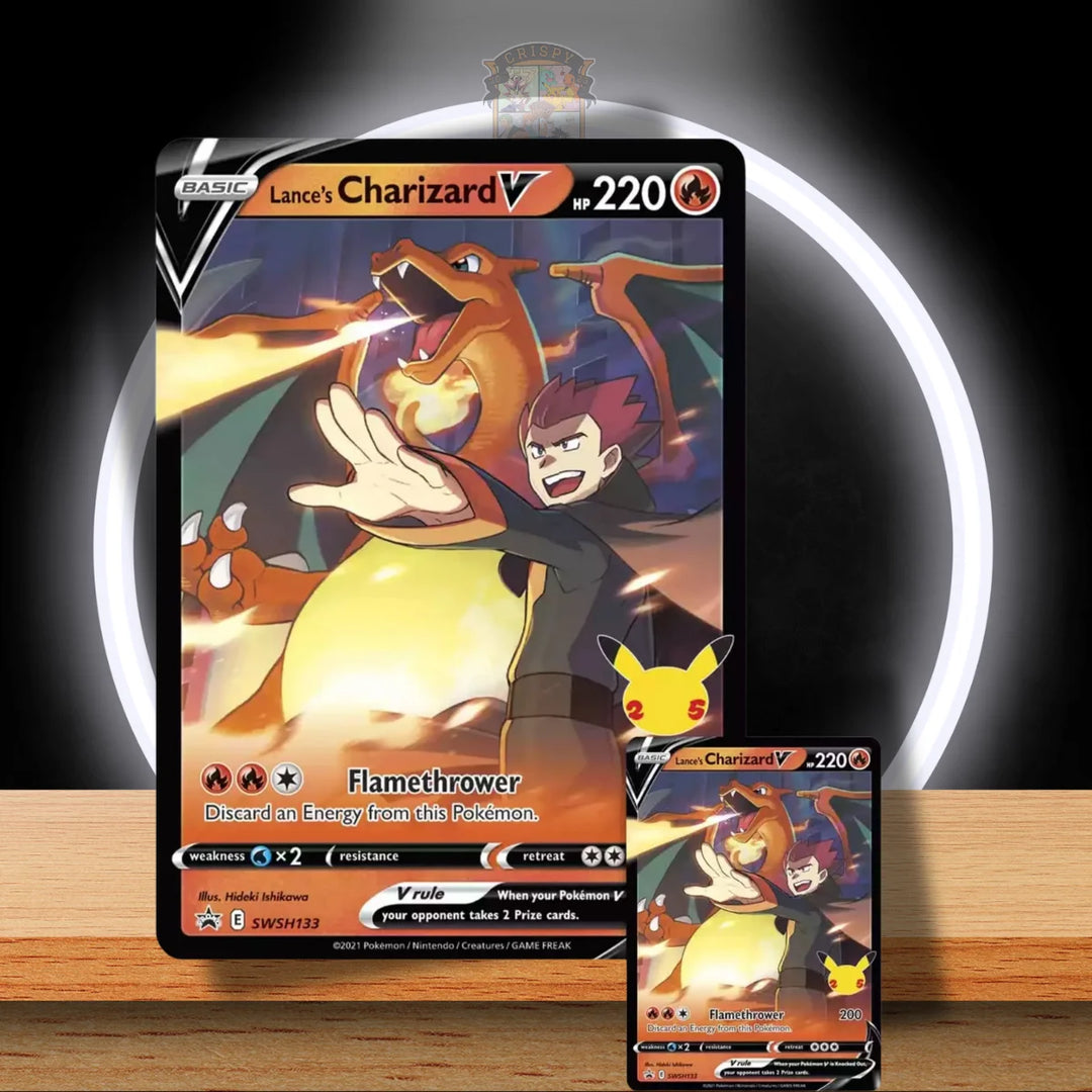 Pokémon Celebrations Lance's Charizard V Tin Box