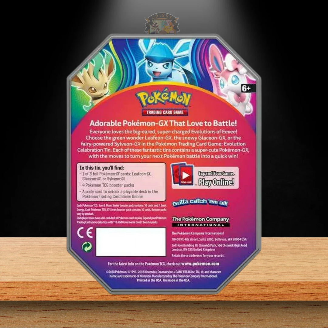 Pokémon Evolution Celebration Sylveon GX Tin Box