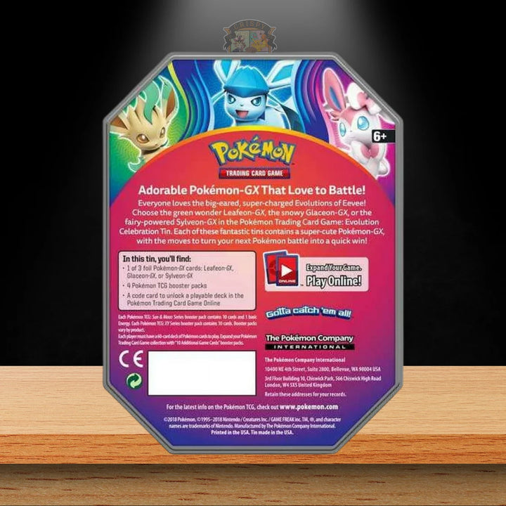 Pokémon Evolution Celebration Sylveon GX Tin Box