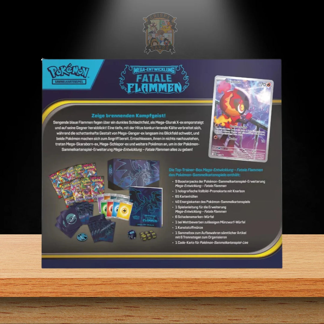 Pokémon Fatale Flammen Top Trainer Box (DE)