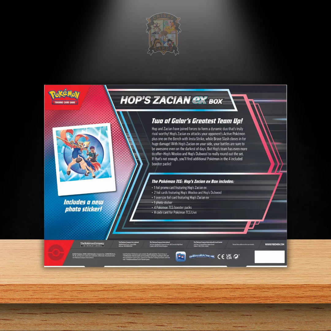 Pokémon Hops Zacian ex Box Collection