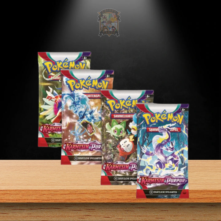Pokémon Karmesin und Purpur Baseset Display