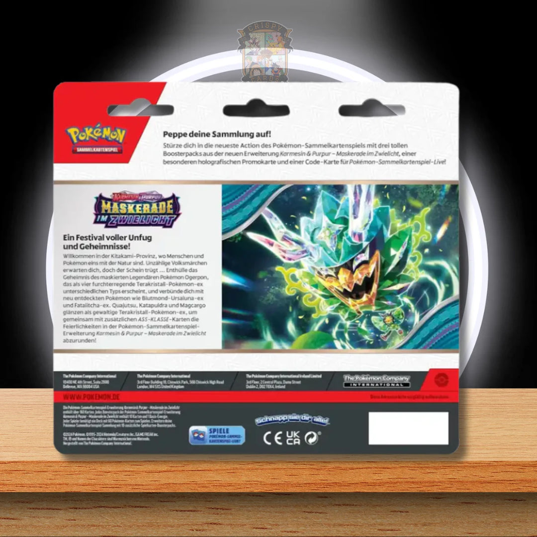 Pokémon Maskerade im Zwielicht 3-Pack Blister