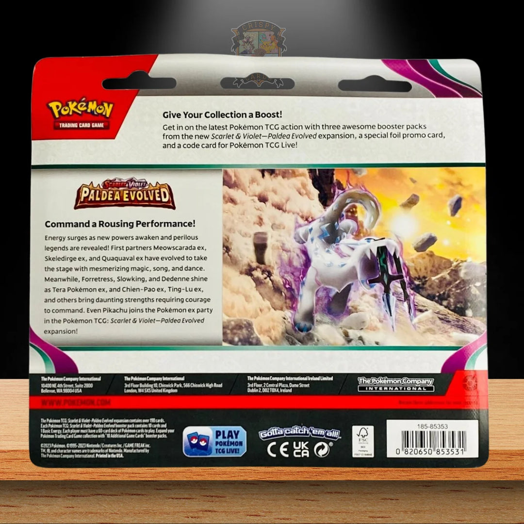 Pokemon Paldea Evolved 3-Pack Blister