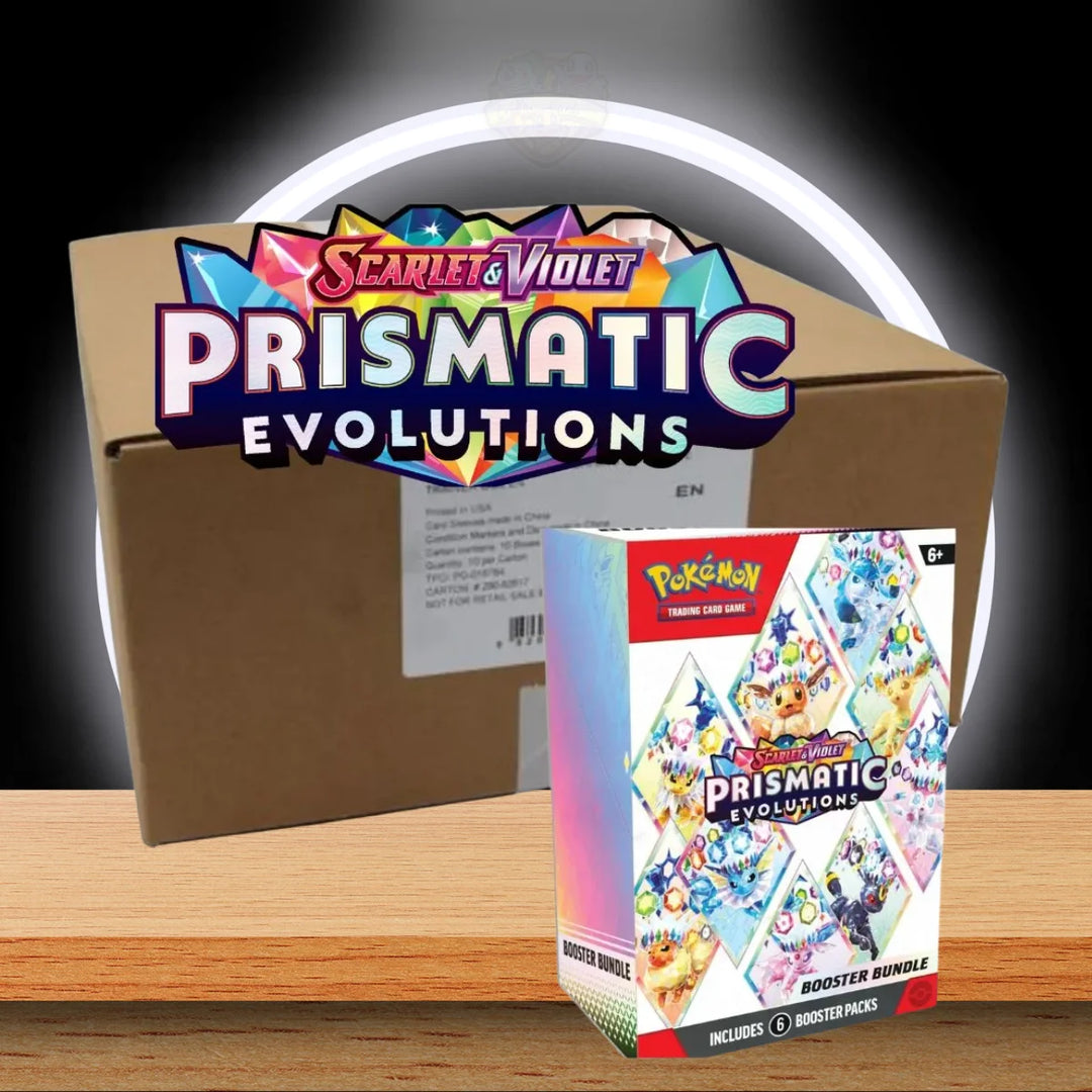 Pokémon Prismatic Evolutions Booster Bundle Display
