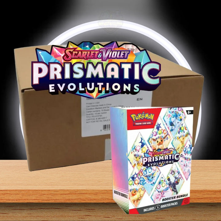 Pokémon Prismatic Evolutions Booster Bundle Display