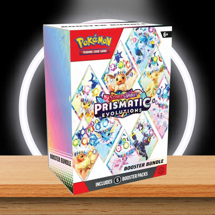 Pokémon Prismatic Evolutions Booster Bundle Display