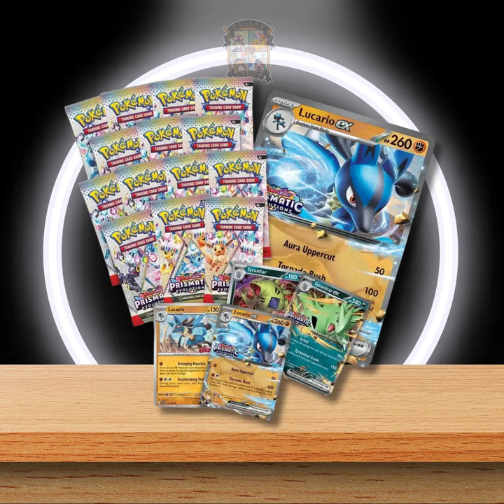 Prismatic Evolutions Lucario ex & Tyranitar ex Premium Collection