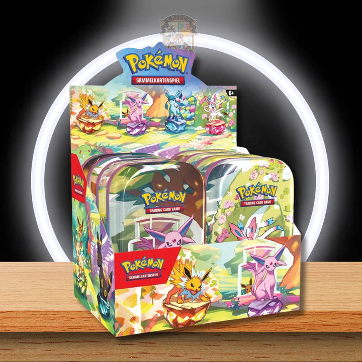 Pokémon Prismatische Entwicklungen Mini Tin Display