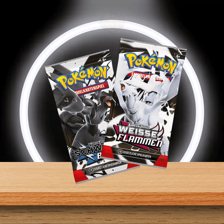 Pokémon Schwarze Blitze & Weiße Flammen Mini Tin Display (DE)