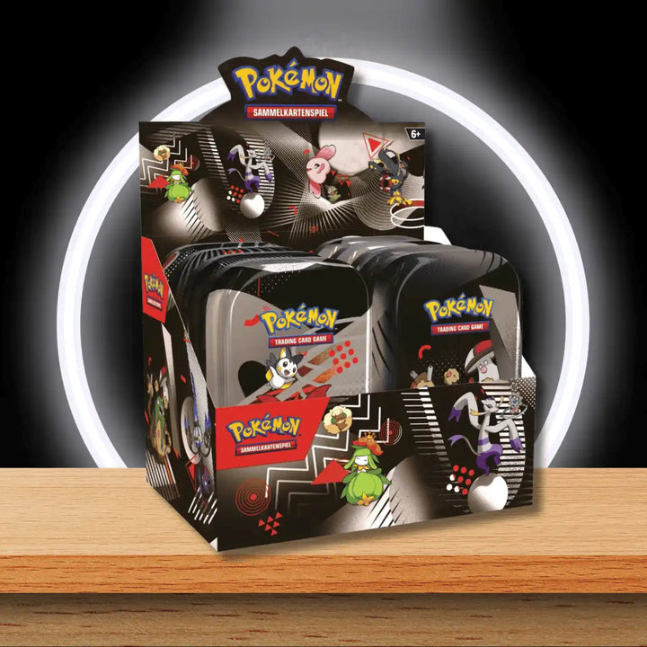 Pokémon Schwarze Blitze & Weiße Flammen Mini Tin Display (DE)