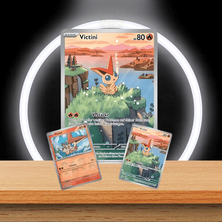 Pokémon Schwarze Blitze & Weiße Flammen Victini Illustrations-Kollektion (DE)