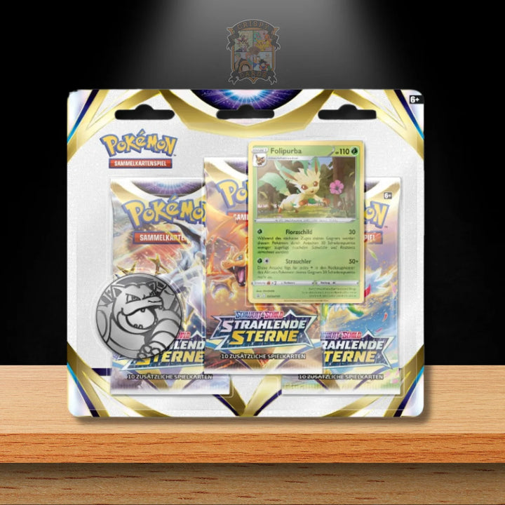 Pokémon Strahlende Sterne 3-Pack Blister