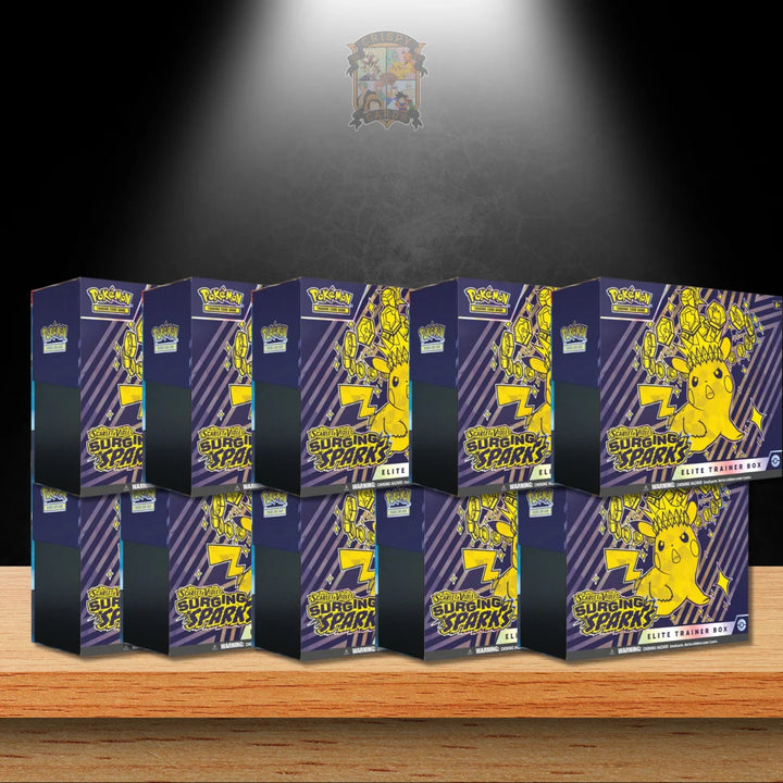 Pokémon Surging Sparks Elite Trainer Box Case