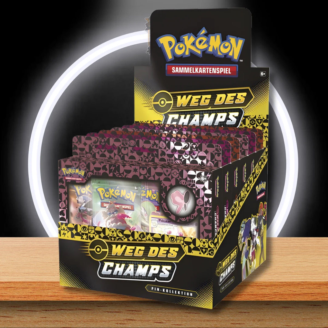 Pokémon Weg des Champs Pin Kollektion Display