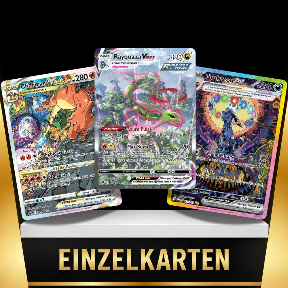 Pokémon Einzelkarten für Sammlung und gezielten Deckbau